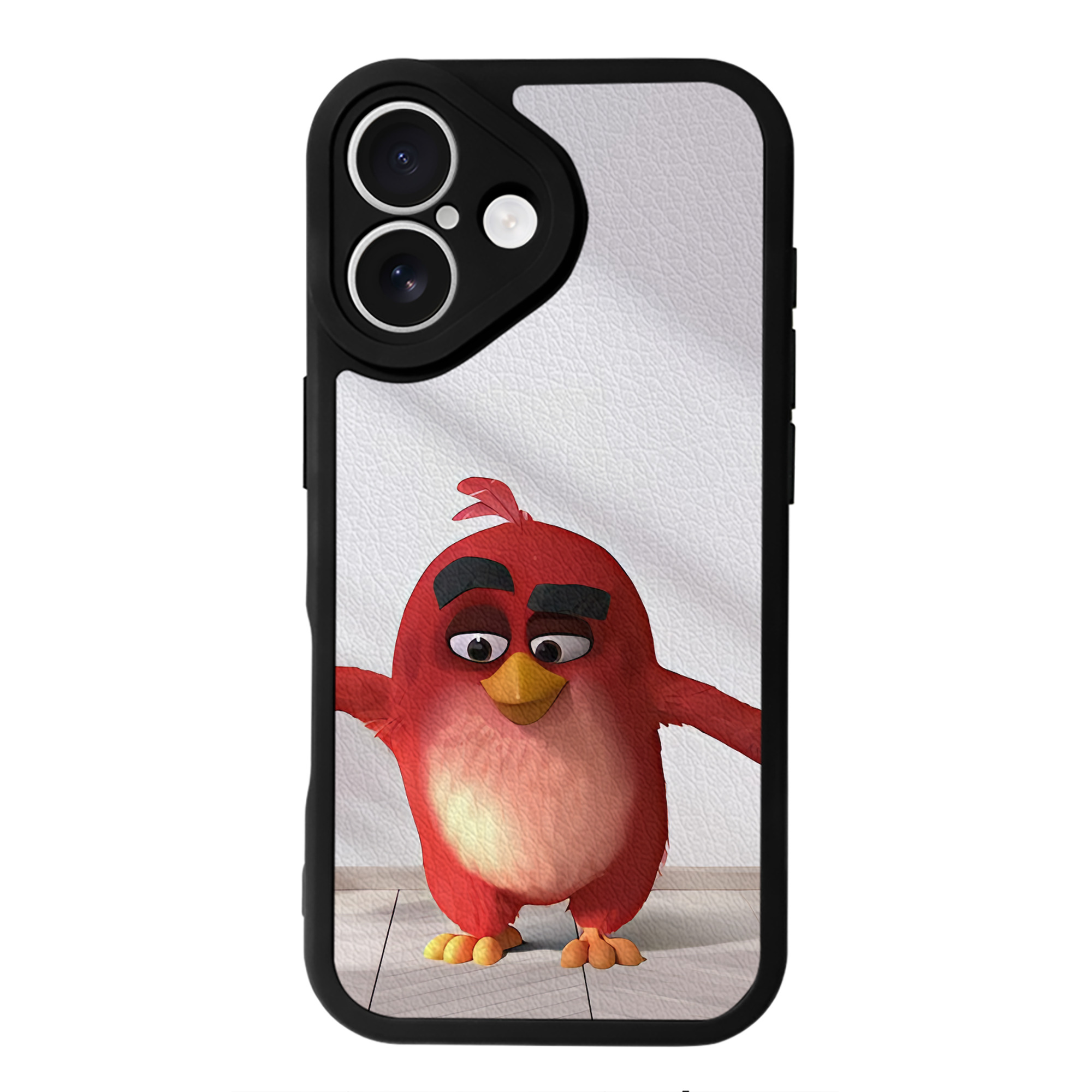 （画像用） Angry Birds アングリーバード 【iPhone 16シリーズ対応】シリコンスマホケース（レザー調） 材質：シリコン